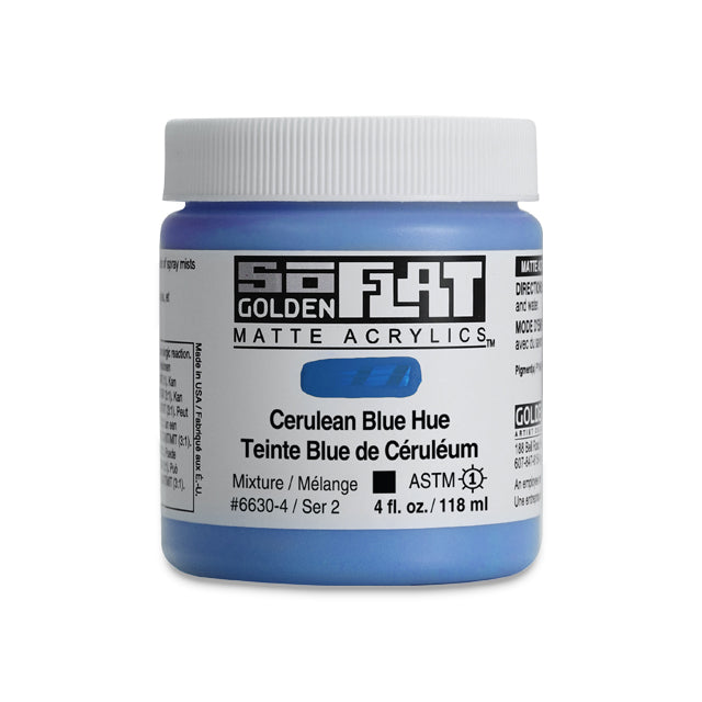 SoFlat Matte Acrylic Paint - Cerulean Blue Hue