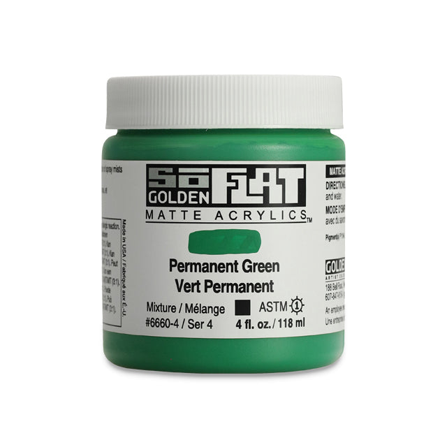 SoFlat Matte Acrylic Paint - Permanent Green