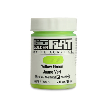 SoFlat Matte Acrylic Paint - Yellow Green