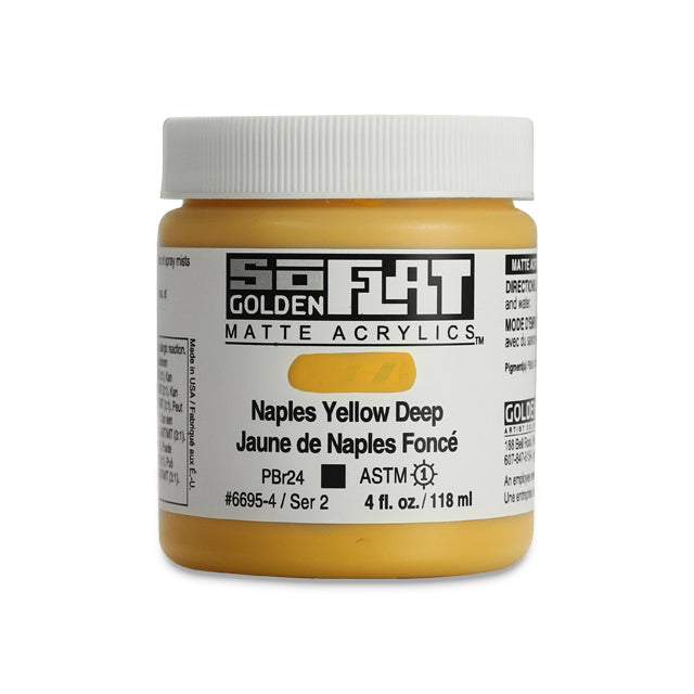 SoFlat Matte Acrylic Paint - Naples Yellow Deep