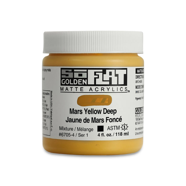 SoFlat Matte Acrylic Paint - Mars Yellow Deep