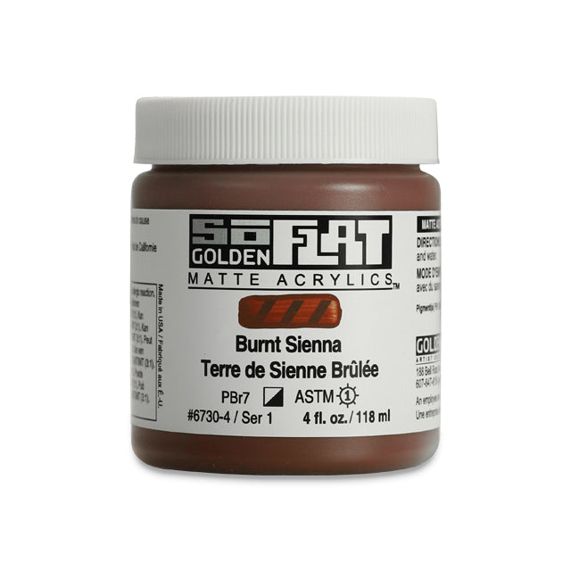 SoFlat Matte Acrylic Paint - Burnt Sienna