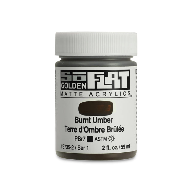 SoFlat Matte Acrylic Paint - Burnt Umber