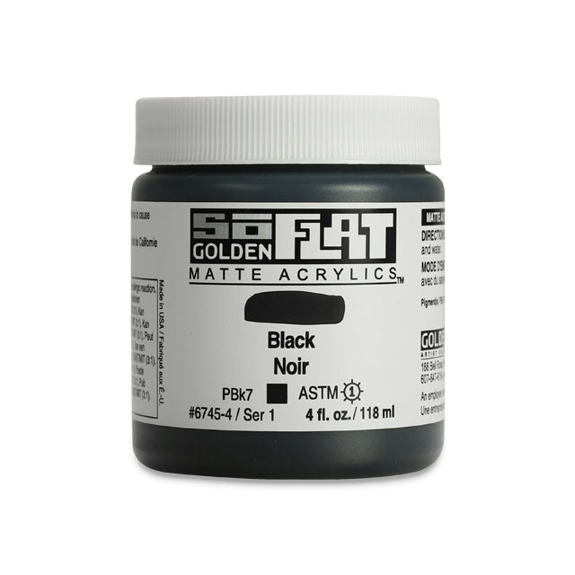 SoFlat Matte Acrylic Paint - Black