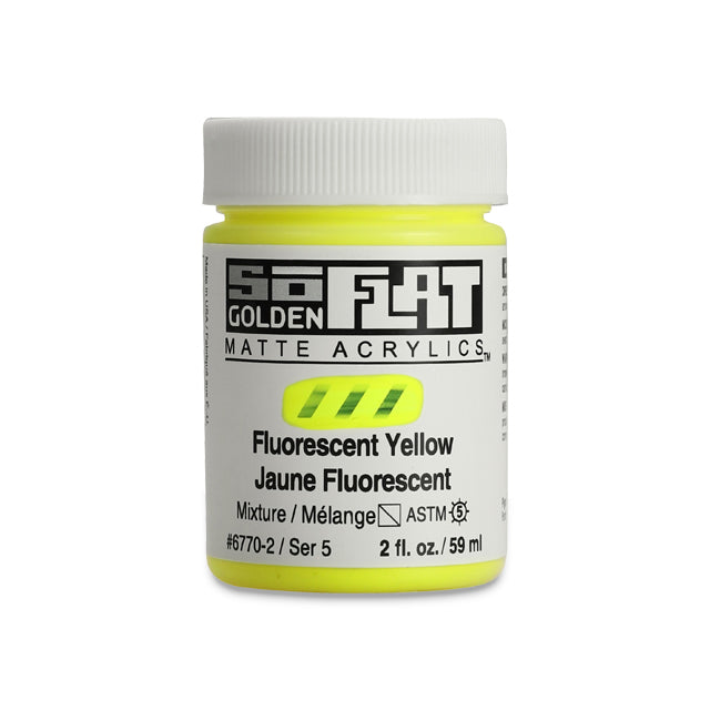 SoFlat Matte Acrylic Paint - Fluorescent Yellow