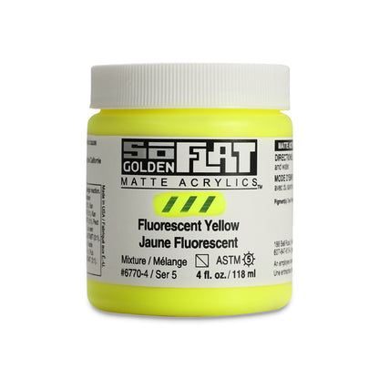 SoFlat Matte Acrylic Paint - Fluorescent Yellow