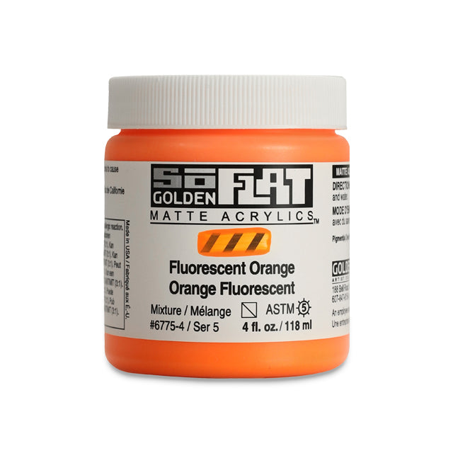 SoFlat Matte Acrylic Paint - Fluorescent Orange