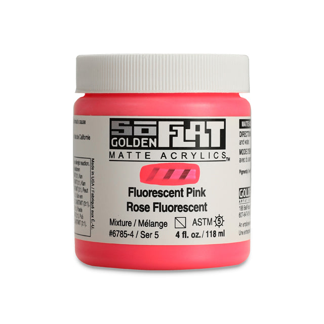 SoFlat Matte Acrylic Paint - Fluorescent Pink