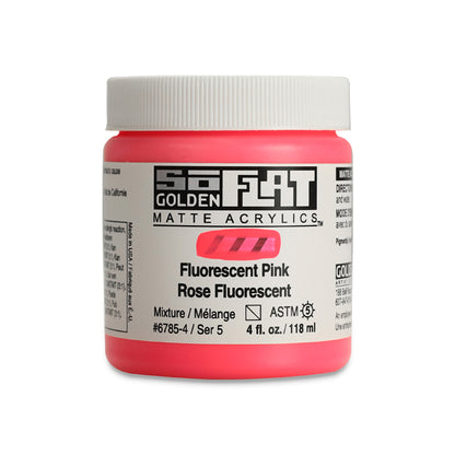 SoFlat Matte Acrylic Paint - Fluorescent Pink