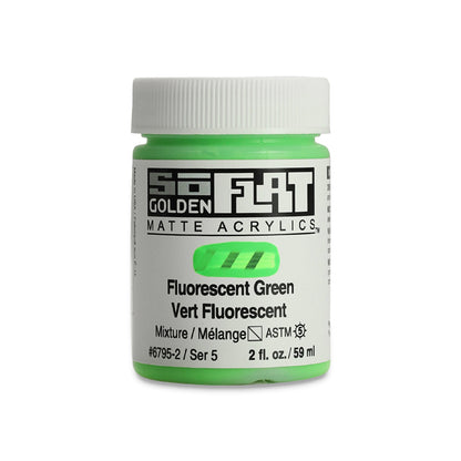 SoFlat Matte Acrylic Paint - Fluorescent Green