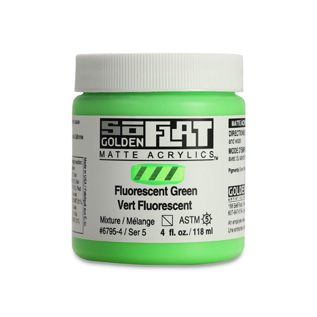 SoFlat Matte Acrylic Paint - Fluorescent Green