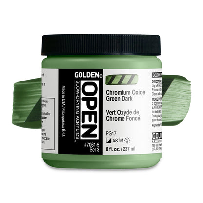 Chromium Oxide Green Dark, 8 oz. jar