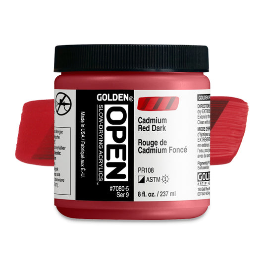 Cadmium Red Dark (CP), 8 oz. jar