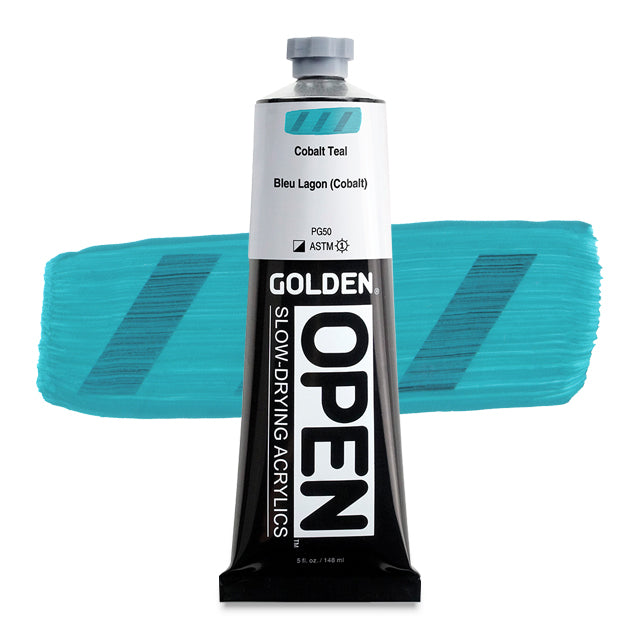 Golden Open Acrylic - Cobalt Teal, 5 oz. Tube