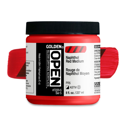 Naphthol Red Medium, 8 oz. jar