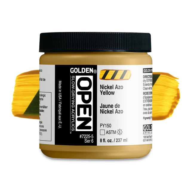 Nickel Azo Yellow, 8 oz. jar