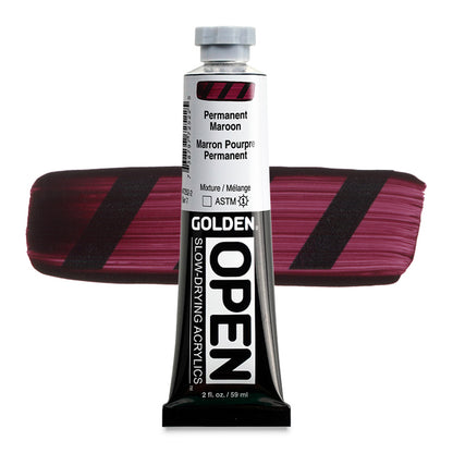 Open Acrylic, Permanent Maroon, 2 oz. Tube