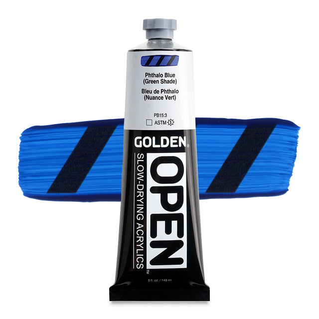 Open Acrylic, Phthalo Blue (Green Shade), 5 oz. Tube