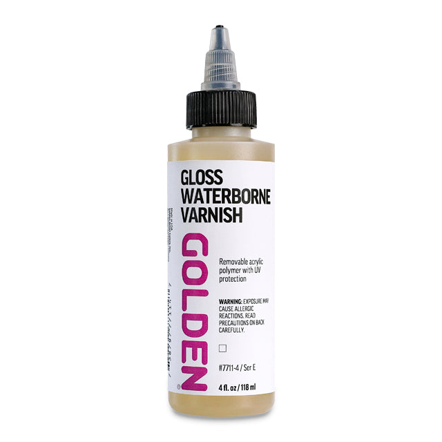 Gloss Waterborne Varnish with UVLS, 4 oz. 