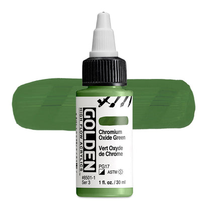 Golden High Flow Acrylic - Chromium Oxide Green, 1 oz.