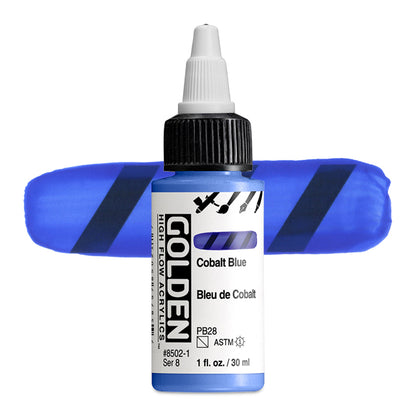 Golden High Flow Acrylic - Cobalt Blue, 1 oz.