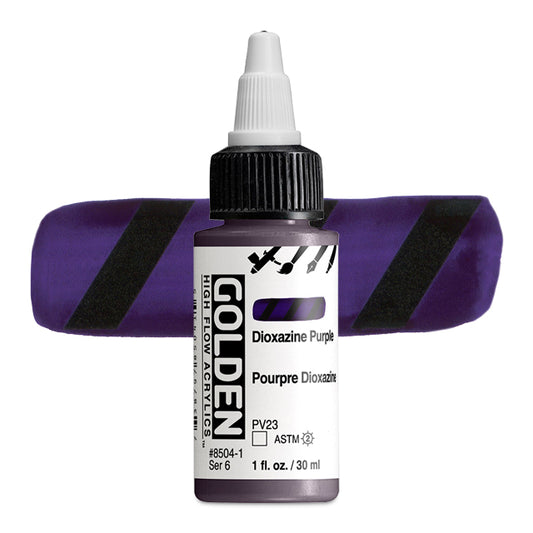 Golden High Flow Acrylic - Dioxazine Purple, 1 oz.