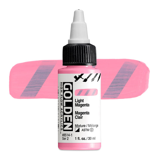 Golden High Flow Acrylic - Light Magenta, 1 oz.