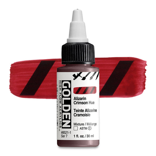 High Flow Acrylic, Alizarin Crimson Hue, 1 oz.