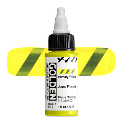 Golden High Flow Acrylic - Primary Yellow, 1 oz.