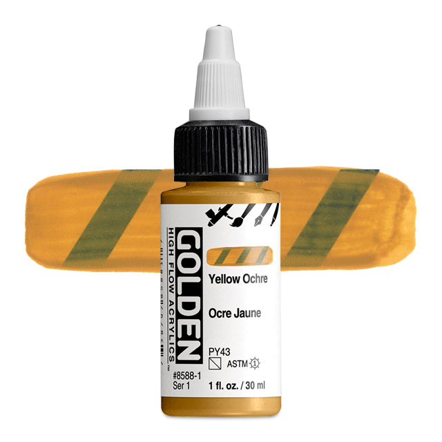 High Flow Acrylic, Yellow Ochre, 1 oz.