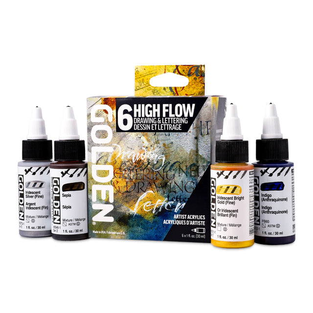 High Flow Acrylics Drawing & Lettering Set