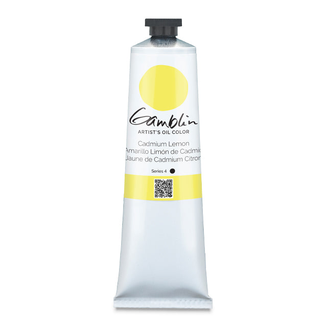 Gamblin Artists' Oil Color, Cadmium Lemon, 150 ml.