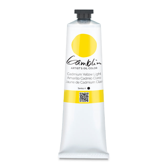 Gamblin Artists' Oil Color, Cadmium Yellow Light, 150 ml.