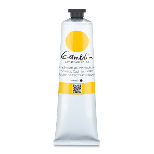 Gamblin Artists' Oil Color, Cadmium Yellow Medium, 37 ml.