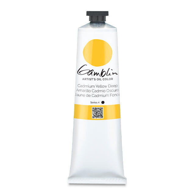 Gamblin Artists' Oil Color, Cadmium Yellow Deep, 150 ml.