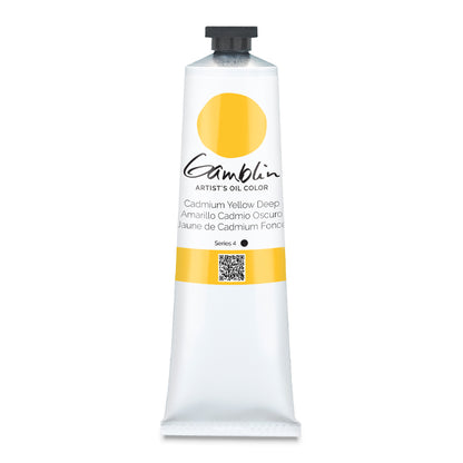 Gamblin Artists' Oil Color, Cadmium Yellow Deep, 150 ml.