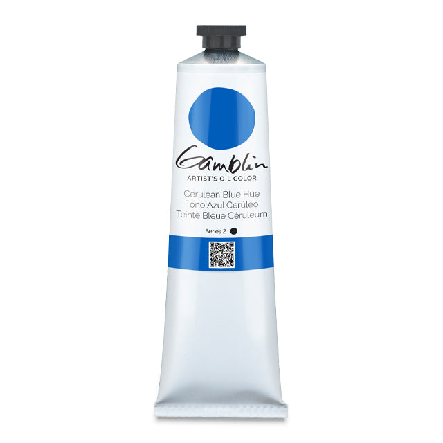 Gamblin Artists' Oil Color, Cerulean Blue Hue, 150 ml.