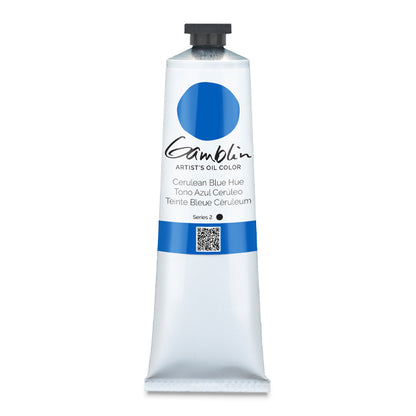 Gamblin Artists' Oil Color, Cerulean Blue Hue, 150 ml.