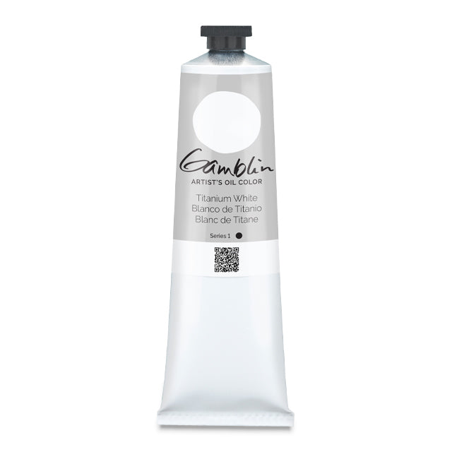 Gamblin Artists' Oil Color, Titanium White, 150 ml.