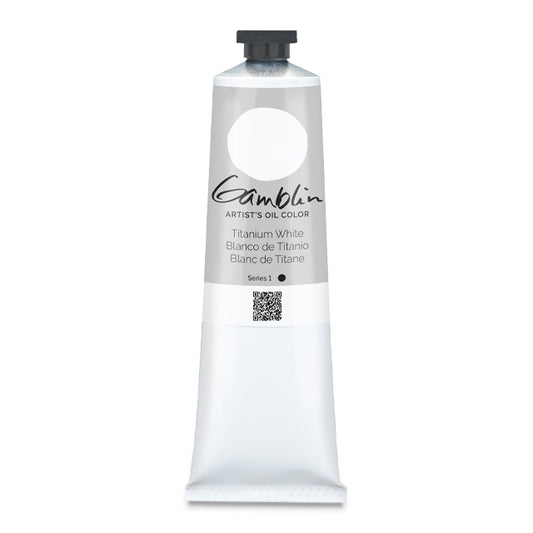 Gamblin Artists' Oil Color, Titanium White, 150 ml.