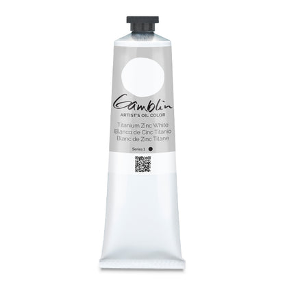 Gamblin Artists' Oil Color, Titanium Zinc White, 37 ml.