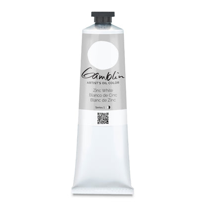 Gamblin Artists' Oil Color, Zinc White, 150 ml.