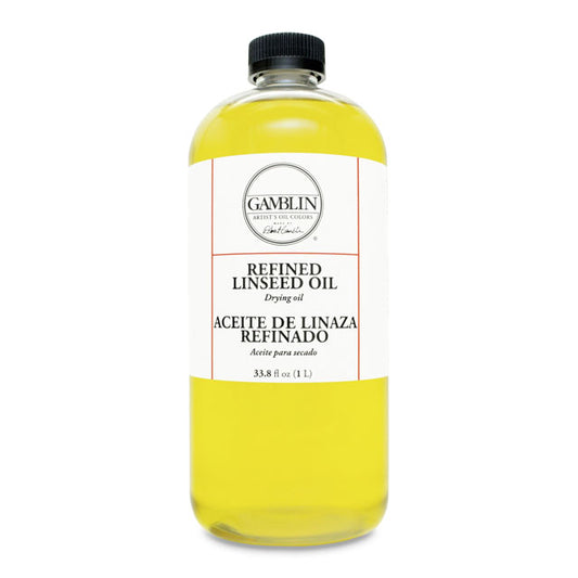 Gamblin Refined Linseed Oil, 32 oz.