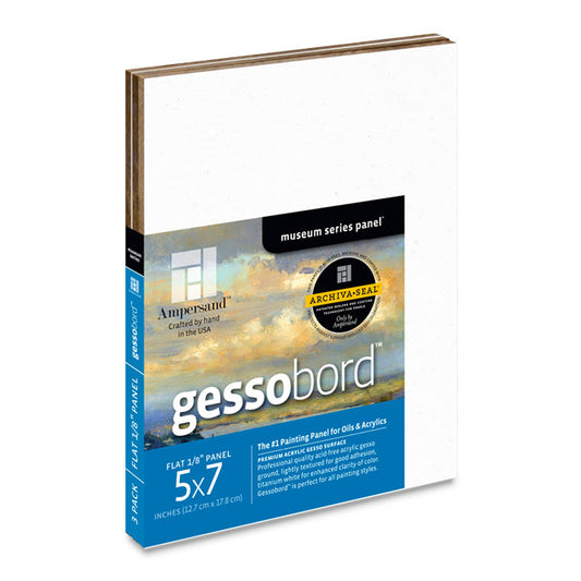 Gessobord Flat, 5" x 7", Pkg. of 3