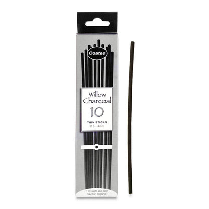 Willow Charcoal, Box of 10 Thin