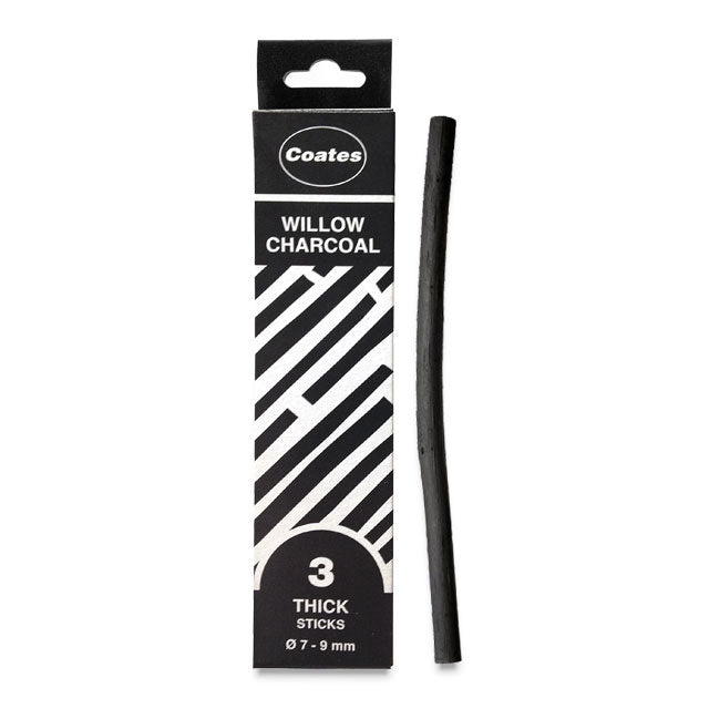 Willow Charcoal, Box of 3 Thick