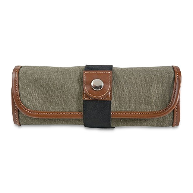 Canvas Roll Up Pencil Case, Olive