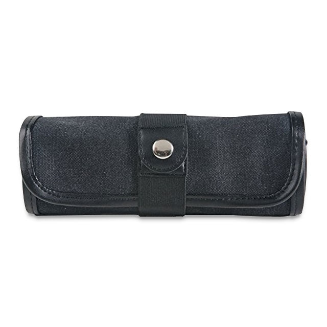 Canvas Roll Up Pencil Case, Black