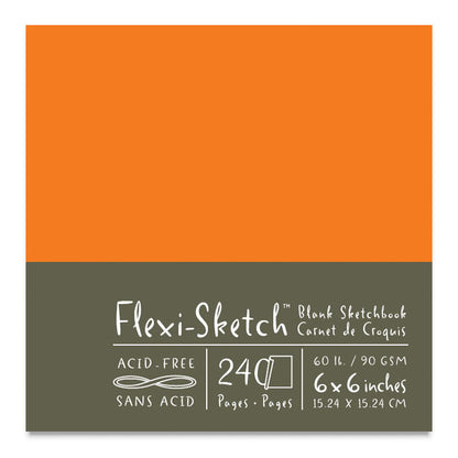 Flexi-Sketch, Mandarin Red, 6" x 6" Square