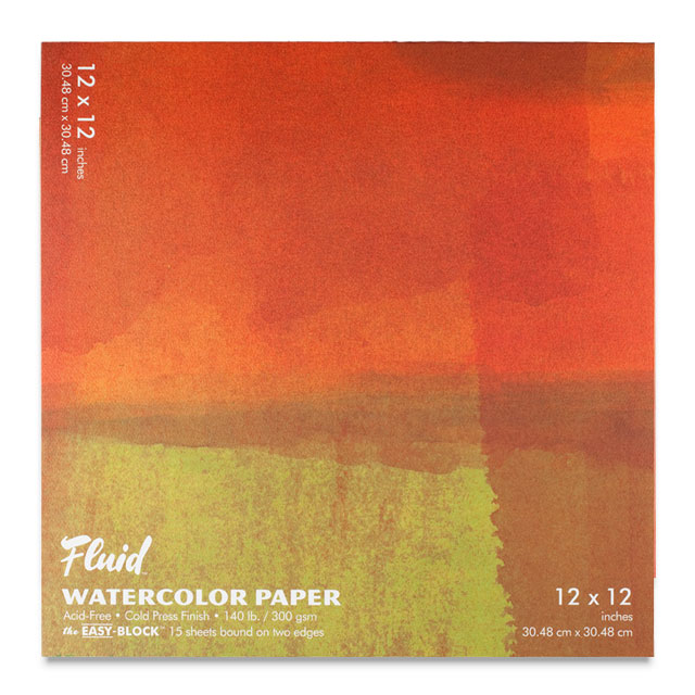 Fluid Watercolor Paper Easy-Block, 12" x 12"